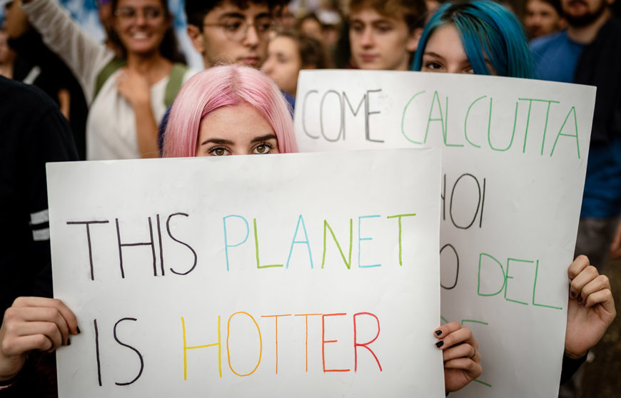 manifestazione cambiamento climatico